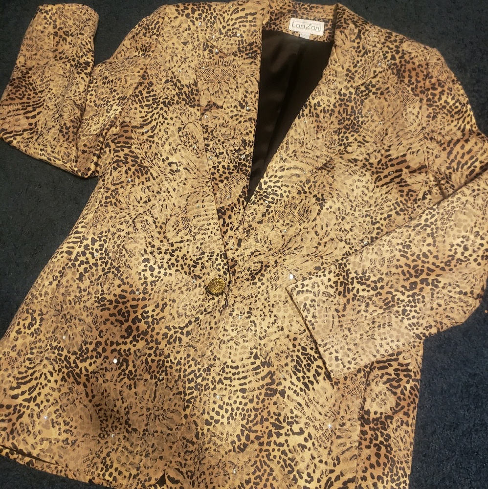 Vintage Oversized Pattern Suit Jacket!